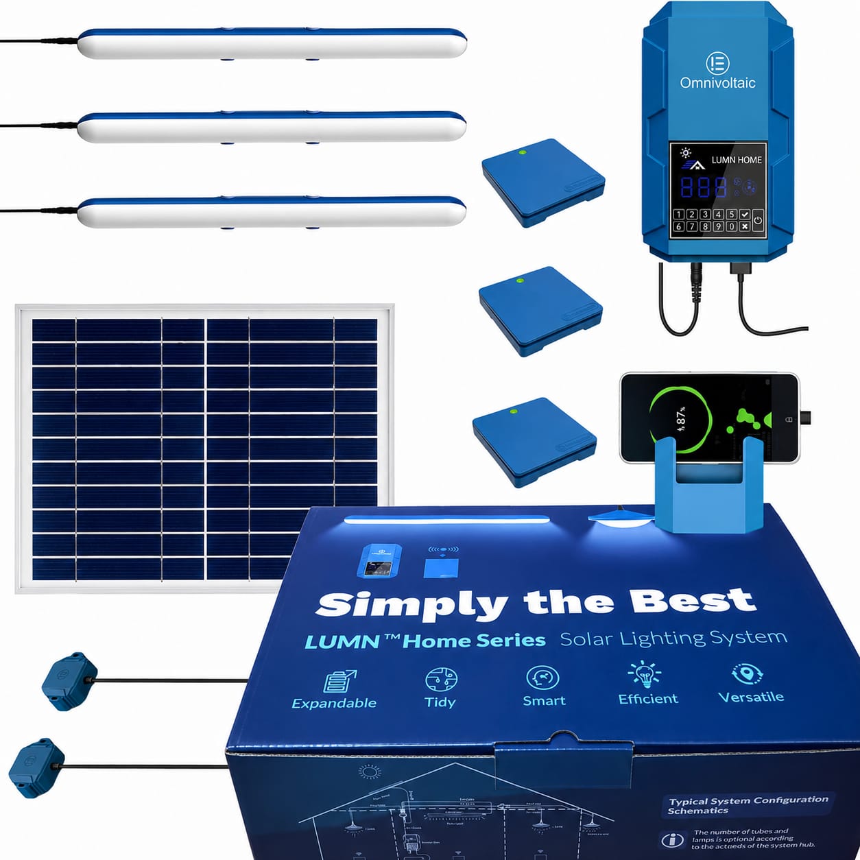 Lumn Home 1230 solar lighting kit